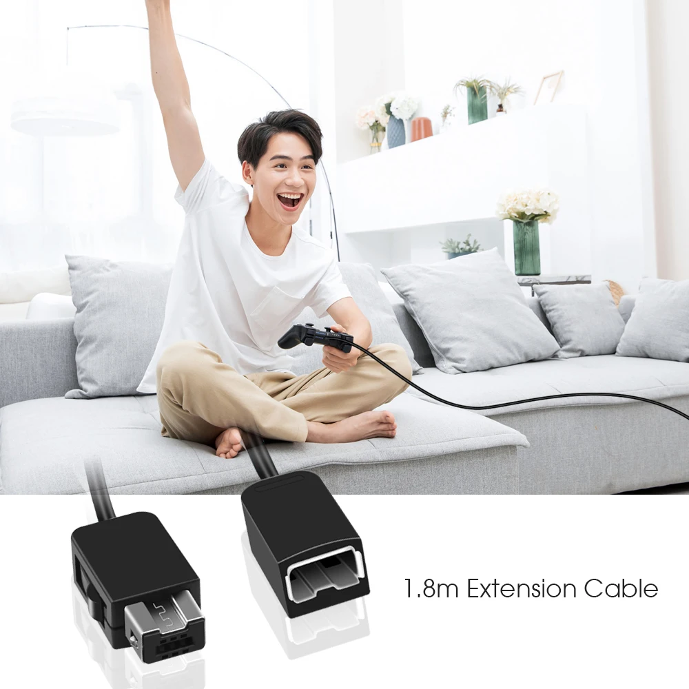 1.8m Extension Cable for 2017 Nintendo SNES Classic Mini controller NES Wii Game | Электроника
