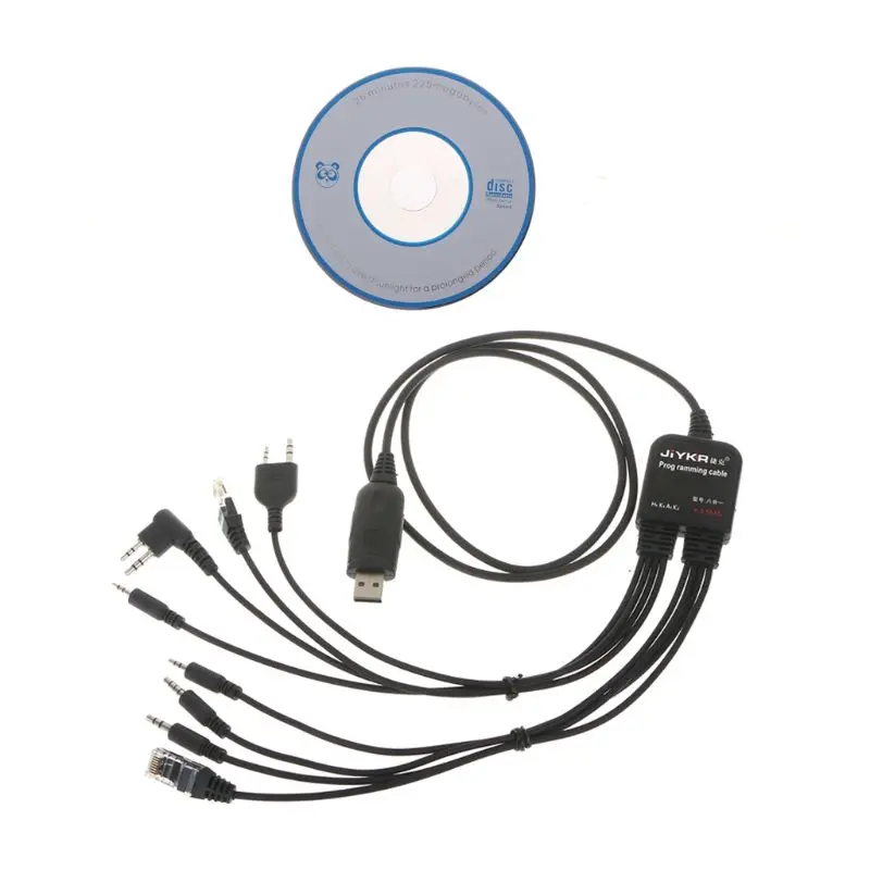USB кабель 8 в 1 для программирования Baofeng Kenwood TYT QYT Motorola HYT и т. Д. Бесплатная