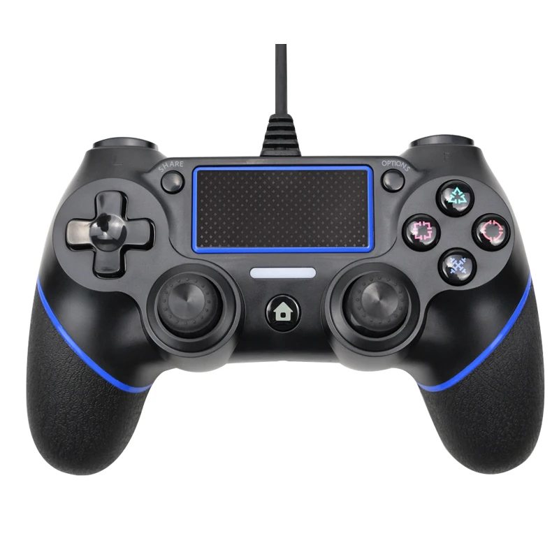 Проводной USB контроллер для консоли PS4 с кабелем 2,2 м для консоли PS3 для Playstation для Dualshock 4 Вибрационный геймпад
