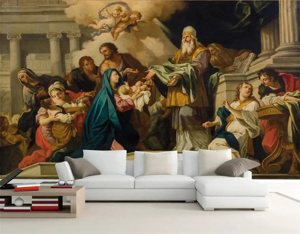 3d wallpaper photo custom living room mural Holy Mother 3D oil painting picture wall for walls | Обустройство дома