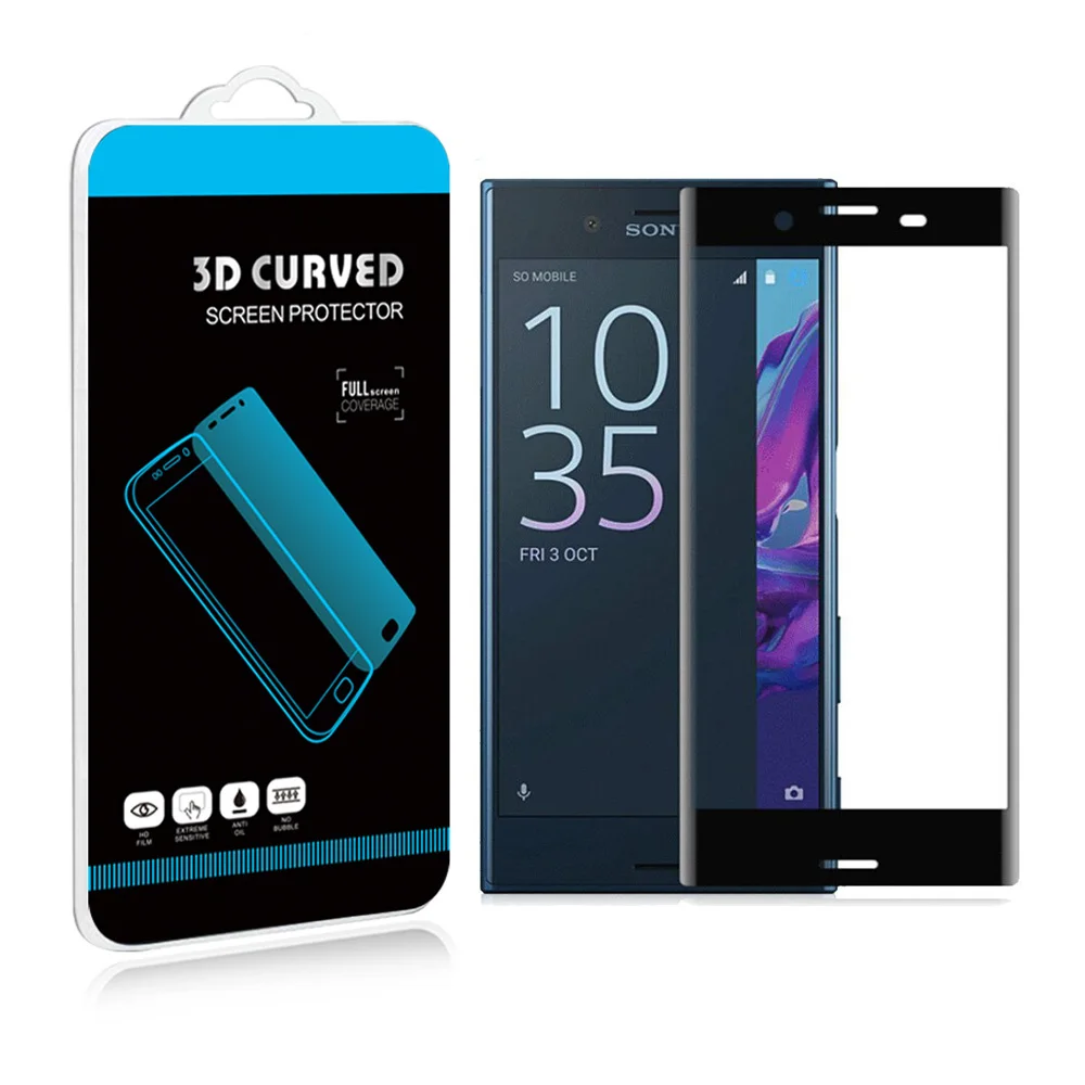 Anti Explosion 3D изогнутые полное покрытие закаленное Стекло для Sony Xperia X Compact F5321 Экран