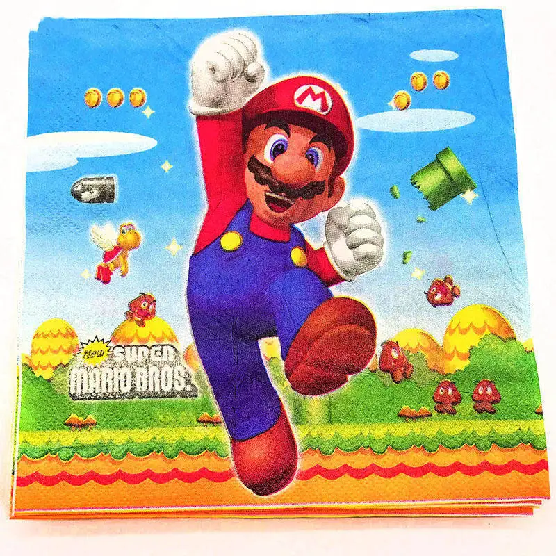 Тема &quotСупер Марио&quot одноразовая посуда Mario Bros стакан для тематической