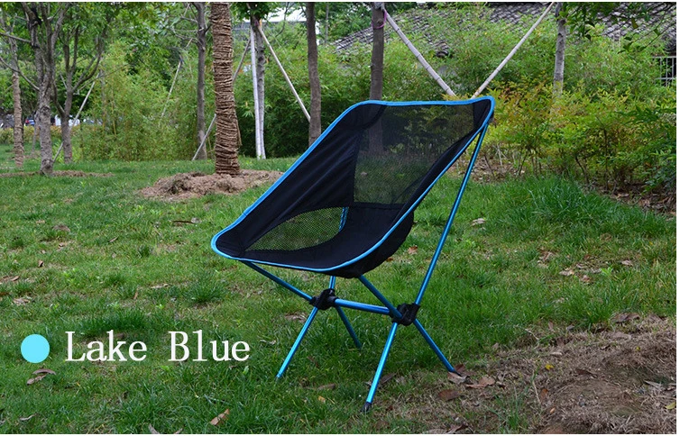 

Outdoor moon chair portable folding chair ultra light aluminum alloy fishing chair camping folding table and chair leisure simpl