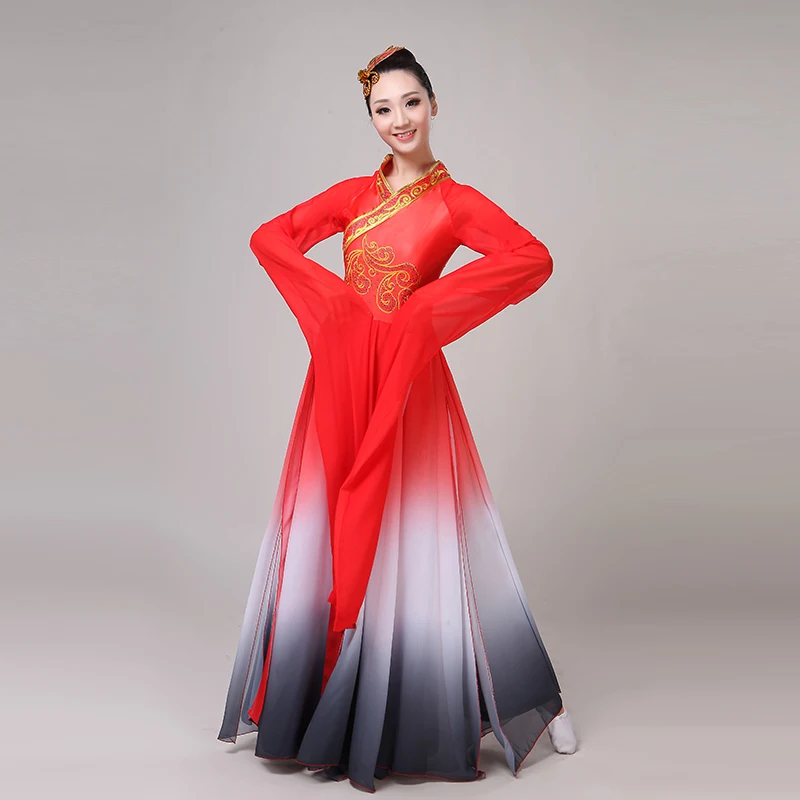 Костюм Hanfu hmong классический костюм Женские Рукава феи танцевальные костюмы с
