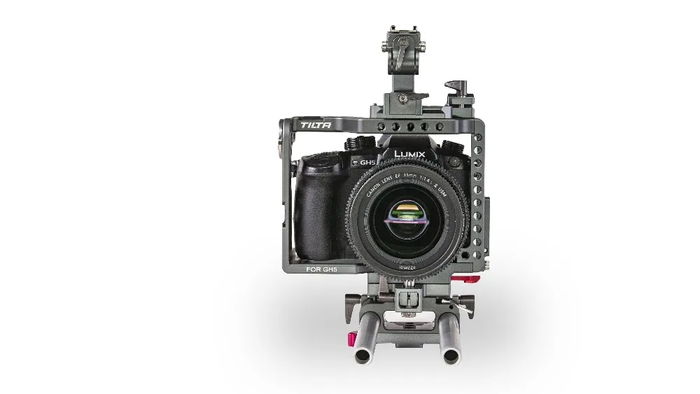 TILTA ES-T37-C GH amera Cage Rig Комплект для Panasonic GH4 GH5 R/S с деревянной ручкой 2,0 FF-T03 Dslr AB MB-T05 непрерывного фокуса Матовая коробка