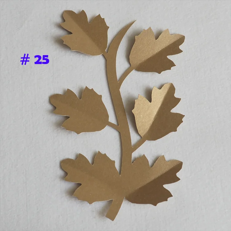 No 25 DIY Искусственные цветы Leave Fleurs Artificielles фон совпадающие листья гигантские бумажные листья Свадебная вечеринка Декор детский душ - Цвет: No 25
