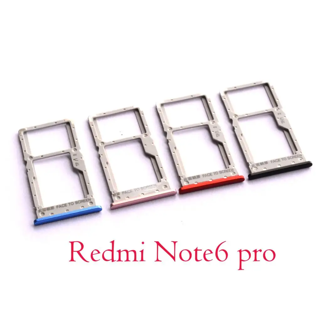 Новый оригинальный держатель для Sim-карты лоток Xiaomi Redmi Note 6 Pro Note6 Запасная часть |