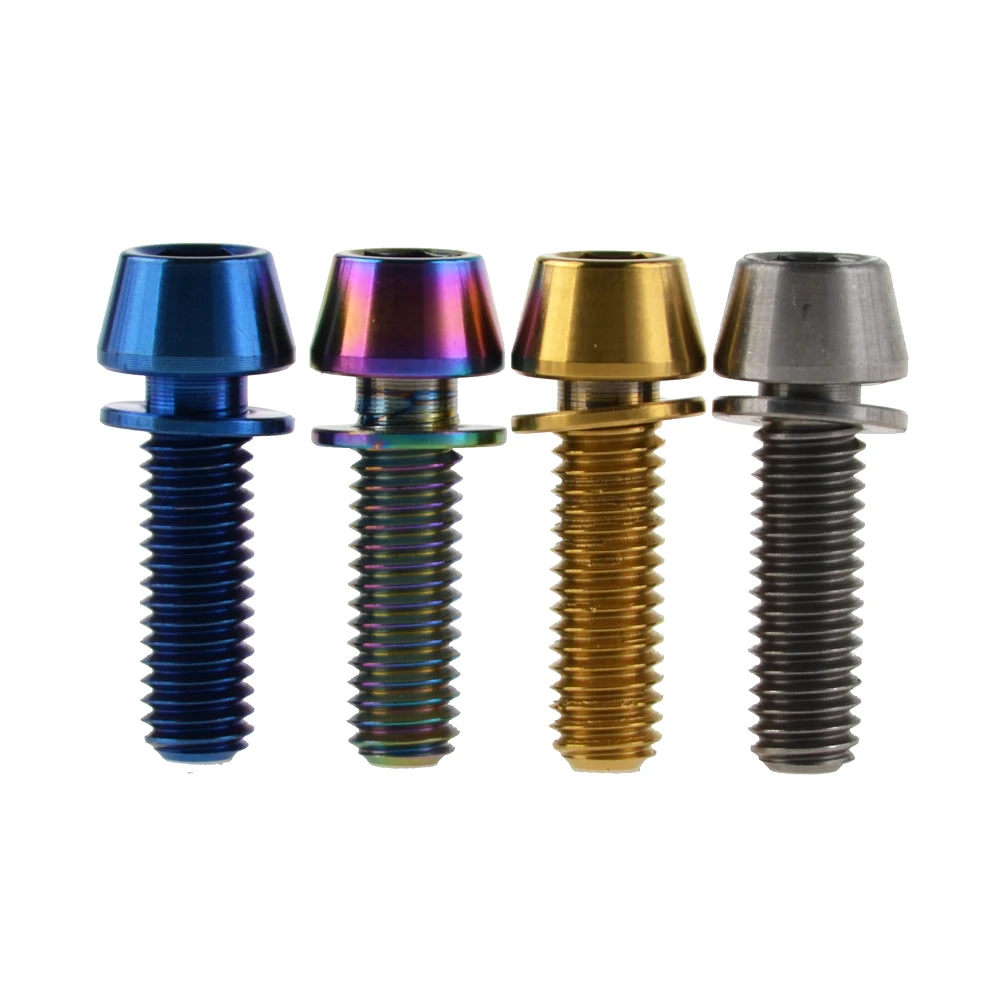 M6x18mm M6x20mm титановые Ti болты с шайбой для велосипеда велосипедный дисковый тормоз