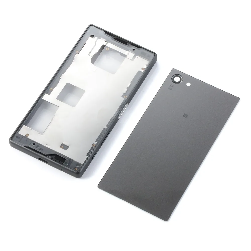 

For Sony Xperia Z5 Compact Middle Frame E5803 E5823 LCD Display Housing Middle Frame Battery Back Glass Cover+Dust Plug Cover