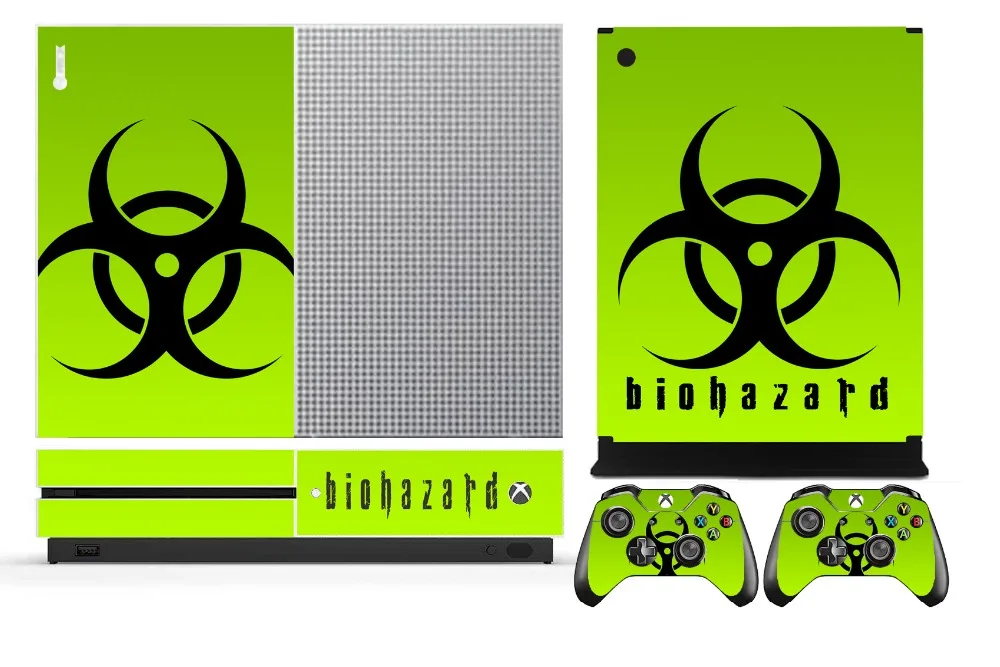 Виниловая Защитная Наклейка biograin 253 для Microsoft Xbox One S и 2 Защитные наклейки