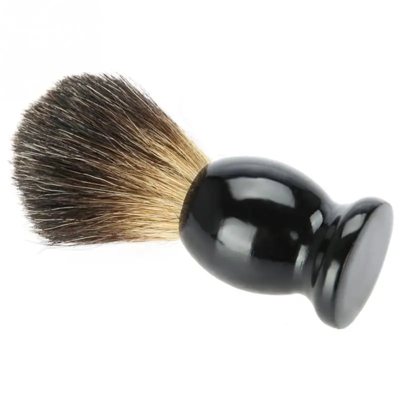 Barber Men's Hair Shaving Brush Razor with Wood Handle for men Salon Men Facial Beard Cleaning Appliance Shave Supply Tool | Красота и