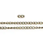 Цепочка металлическая для ожерелья, браслета, 4 х3 мм, 5 м