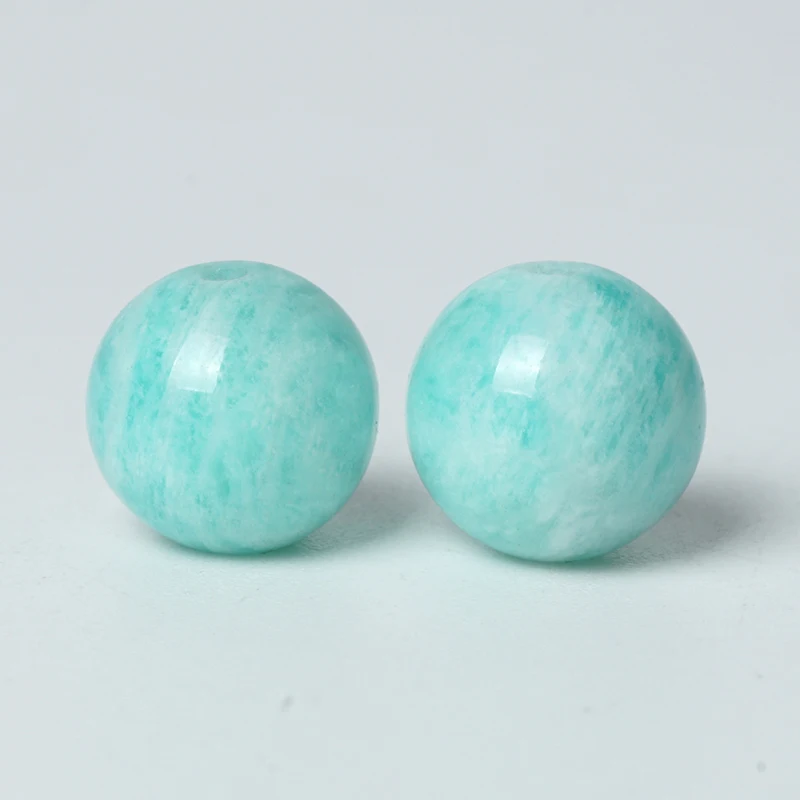 Натуральный камень голубой Амазонит драгоценный Амазон Круглый свободный