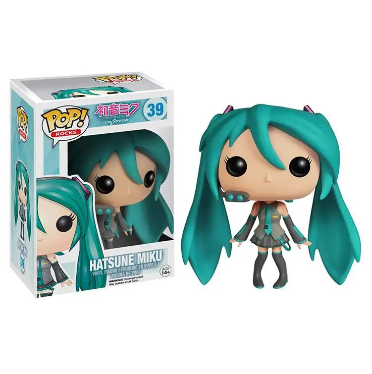 FUNKO POP оригинальная японская квадратная Hatsune Miku виниловая Коллекция Модель игрушки для мальчиков и девочек свадебные фигурки