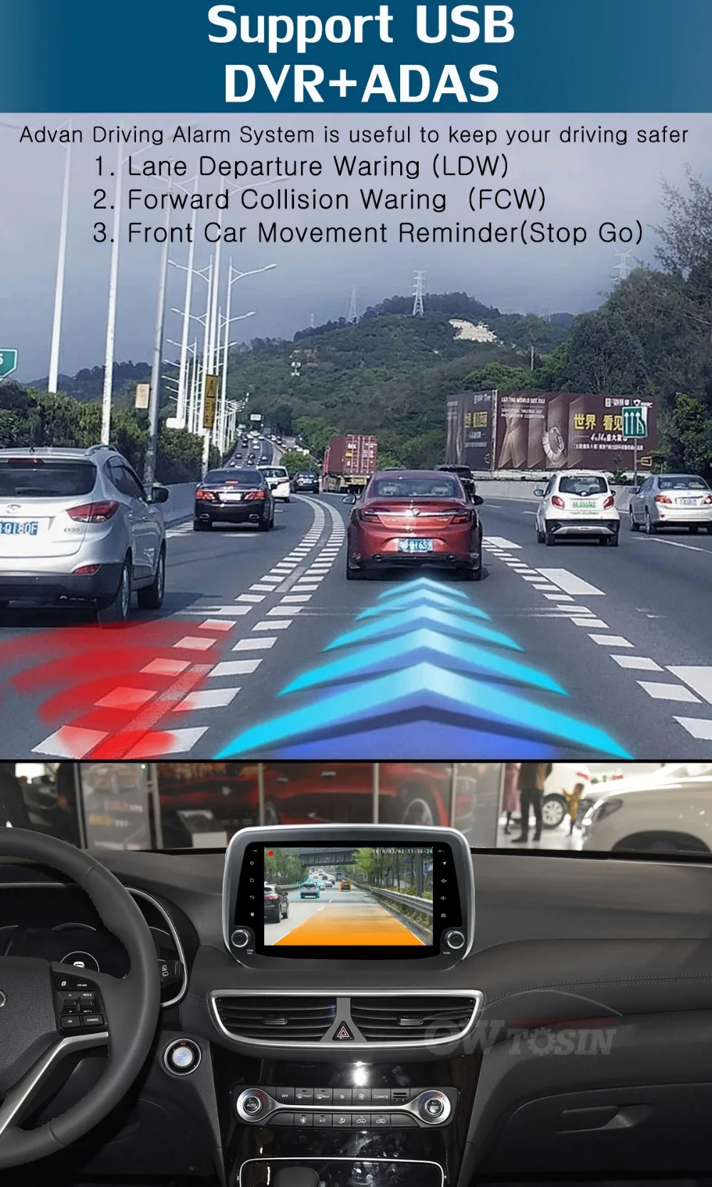 " ips 8 ядерный 4 Гб+ 64 ГБ Android 9,0 Автомобильный мультимедийный для hyundai Tucson IX35 радио gps навигация DSP CarPlay Parrot BT