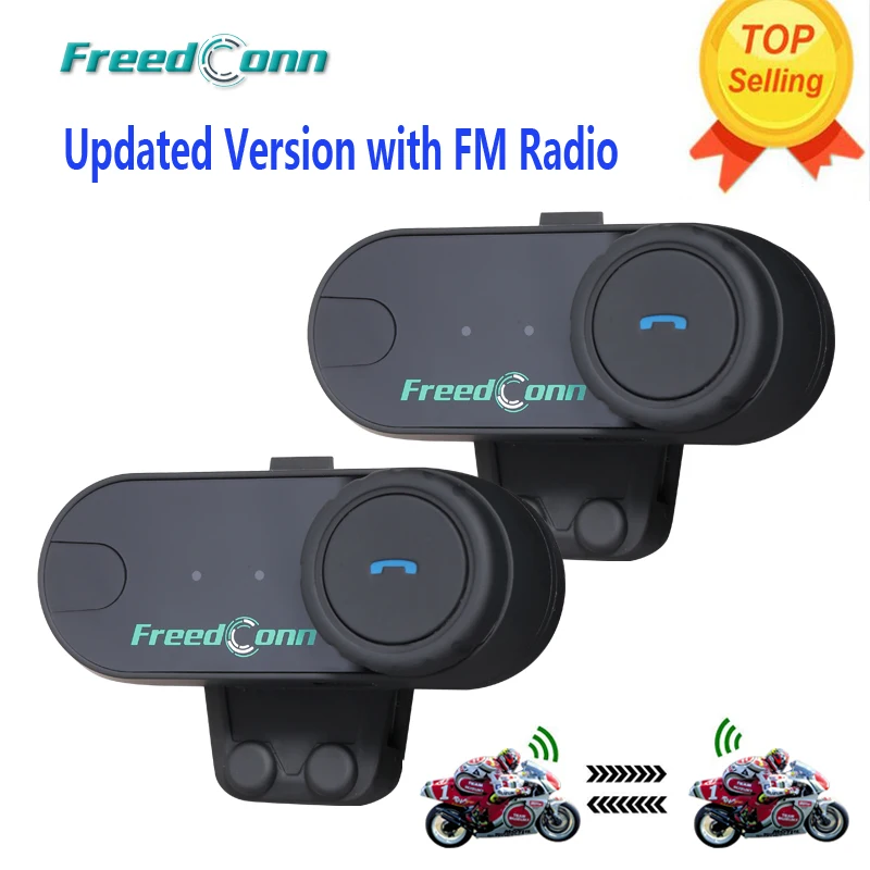 2 шт./лот FreedConn T-COMVB оригинал BT Bluetooth мотоциклетные шлемы домофон гарнитура с