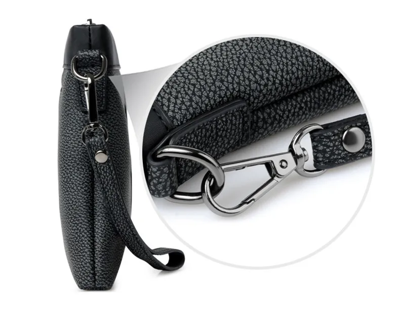 Прилив мужской PU кожаная сумка конверт модный дневной клатч мужские бизнес сумки