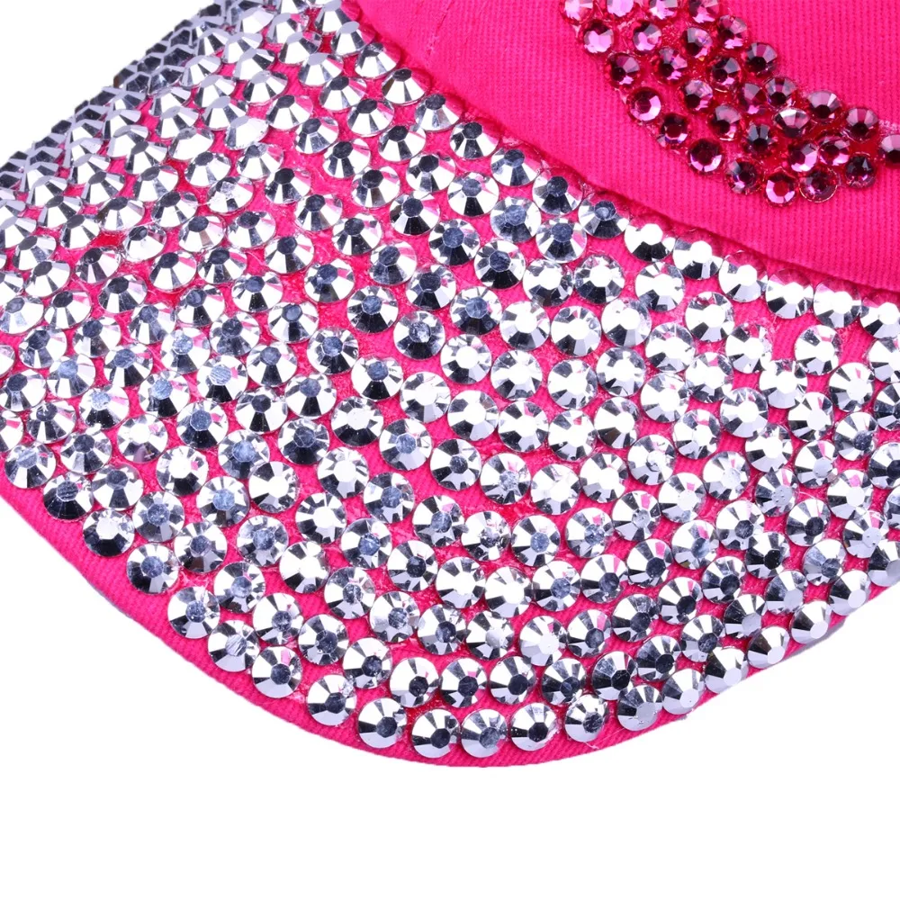 CRUOXIBB бейсбольный мяч со стразами кепка для женщин защита от рака груди лента