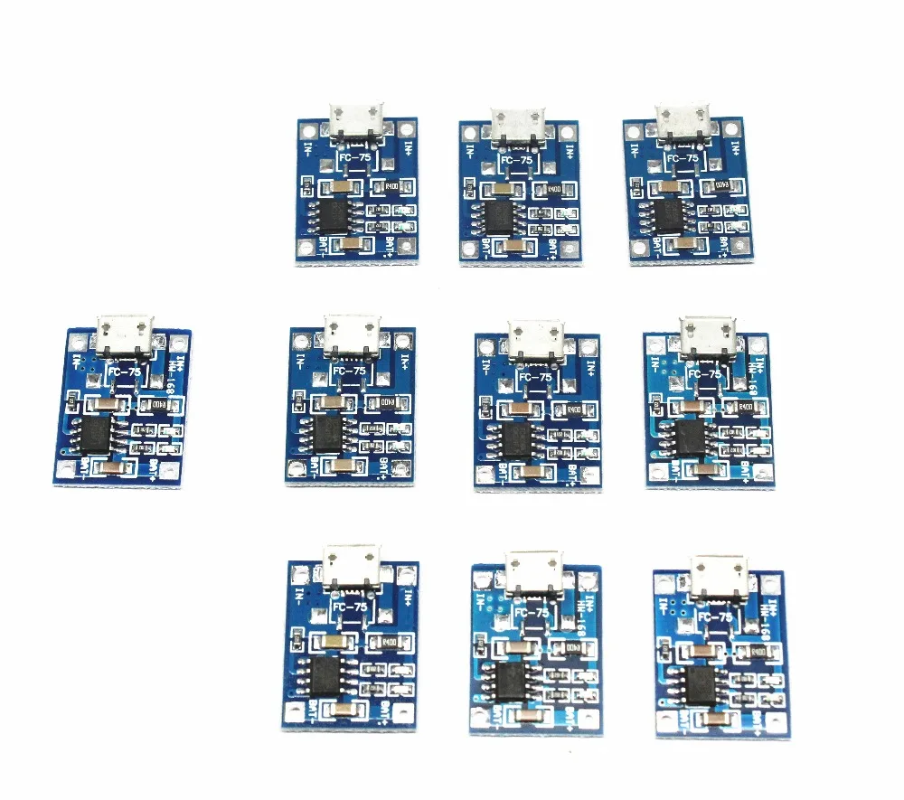 TP4056 5 в TENSTAR ROBOT 1A Micro USB 18650 литиевая батарея зарядная плата модуль зарядного