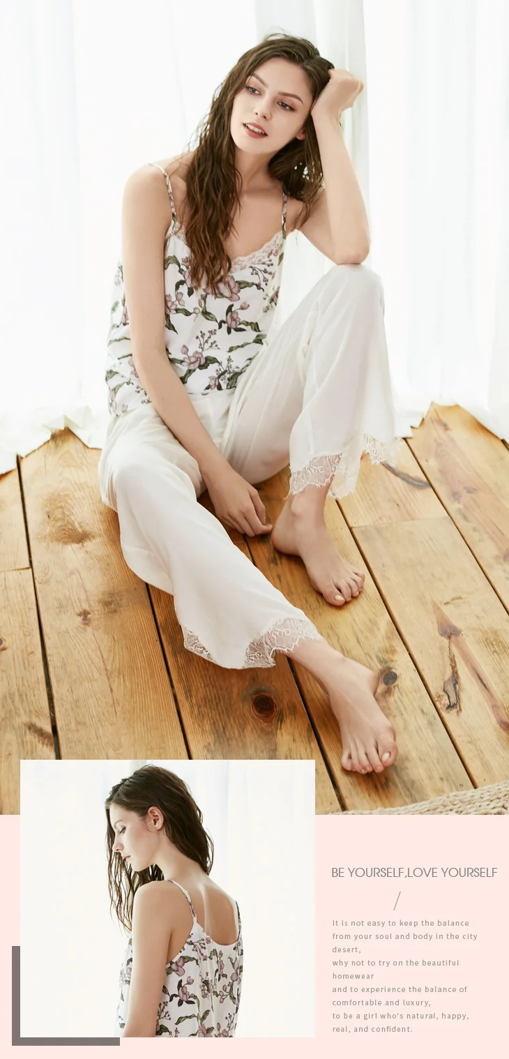 Vero Moda кружевные широкие повседневные пижамные брюки | 3174P7505
