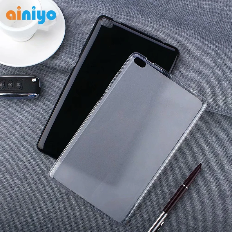 

Ультратонкий чехол из ТПУ для Lenovo Tab E8 8,0 дюймов TB-8304 TB-8304F Чехол-подставка Черный