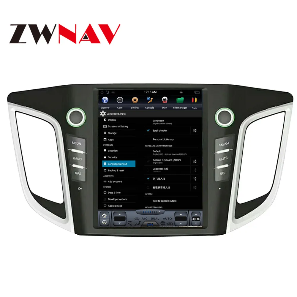 ZWNVA Tesla ips экран Android 9,0 автомобильный без CD dvd-плеер радио gps навигация для HYUNDAI IX25 CRETA головное устройство