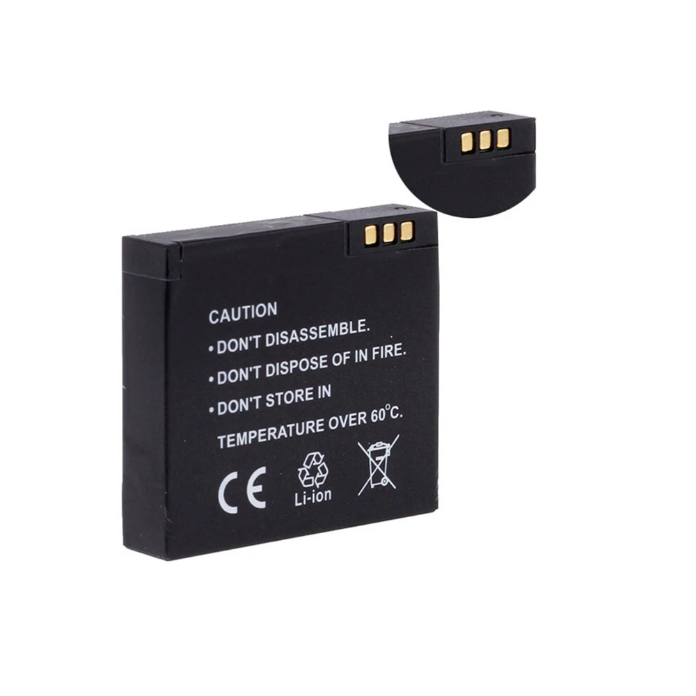 Аккумулятор 1010 мАч для экшн камеры Xiaomi Xiaoyi Yi 2 батареи с USB зарядным устройством