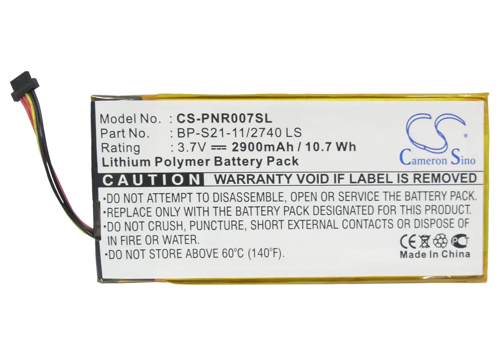 Cameron Sino 2900mAh батарея BP S21 11/2740 LS для Pandigital Novel 7 PRD07T20WBL1|Цифровые аккумуляторы| |