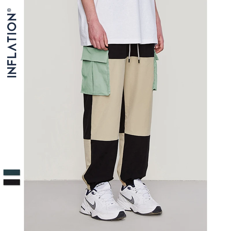 Брюки ветровка INFLATION Streetwear для мужчин осенне зимние брюки в стиле хип хоп с