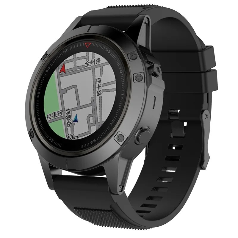 Silicone Watch Band Wrist Strap For Garmin Fenix/Fenix5X/Fenix5X Puls/Fenix3/Fenix3 HR/D2 Bravo/Quaitx3/Tactix Bravo/Descent Mk1 |