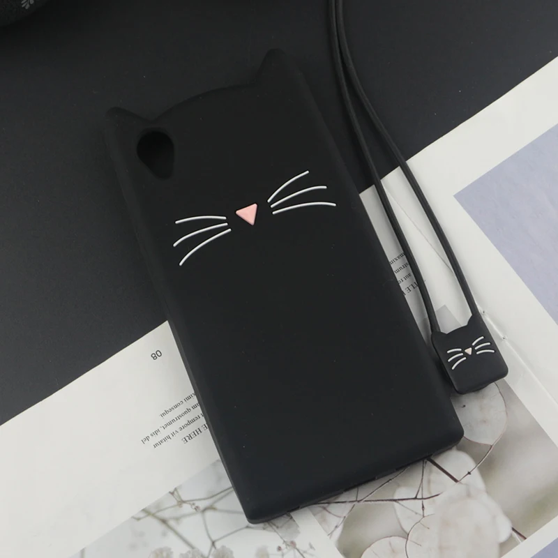 Милый объемный мультяшный силиконовый чехол для Sony Xperia L1 L2 XA XA1 ультрадвойные