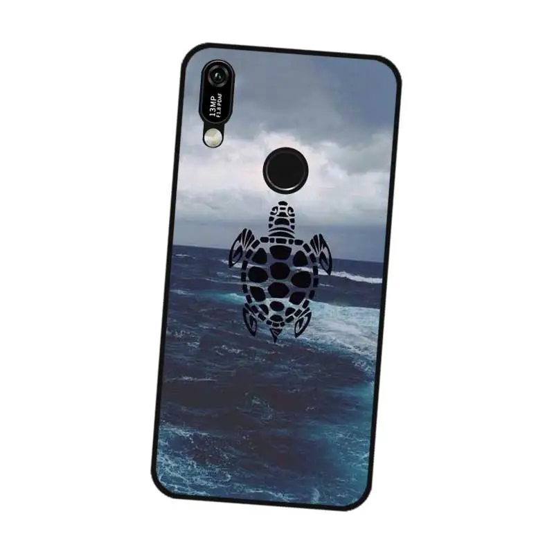N348 пейзаж Черный силиконовый чехол для huawei Y5 Y6 Y7 Y9 премьер-профессионал 2017 2018 2019 |