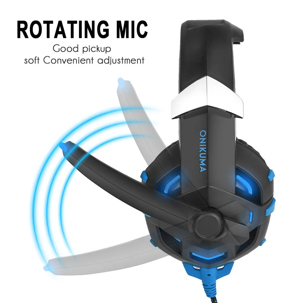 ONIKUMA K2 USB гарнитура 7 1 канальный звук стерео игровые наушники глубокий бас