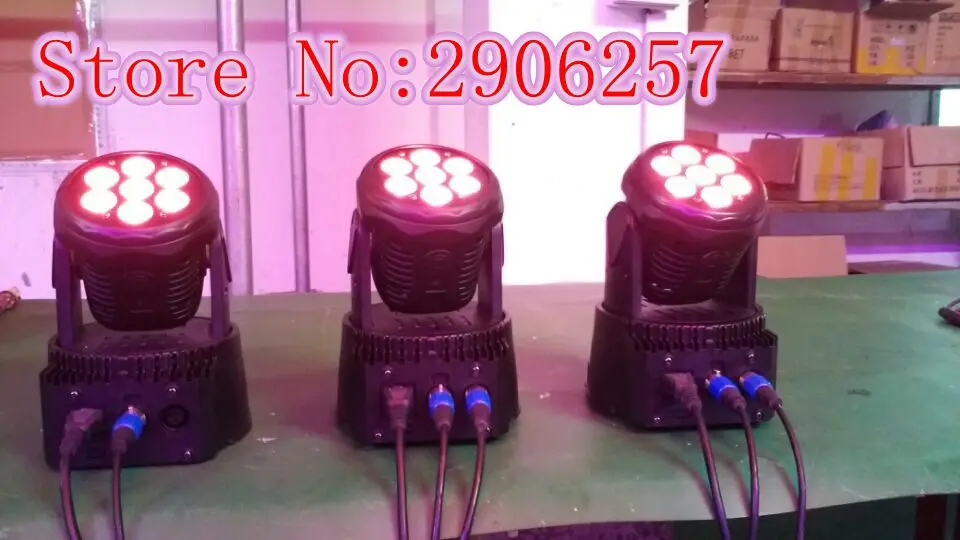 Led Moving Head Wash 7x12 Вт мини музыкальный звук свет для сцены Рождественская вечеринка 4