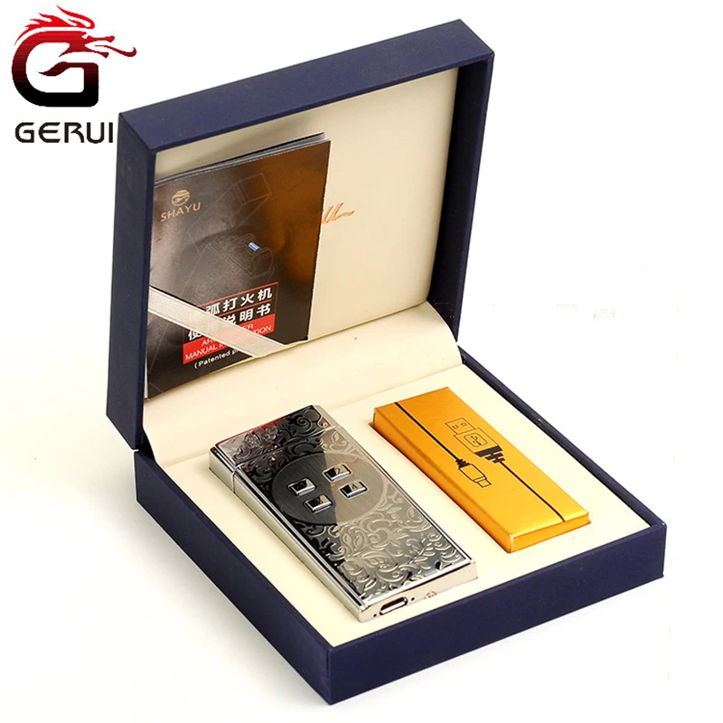 Gerui JL-318V высокое Класс пароль Управление Зажигалка USB импульсного Творческий