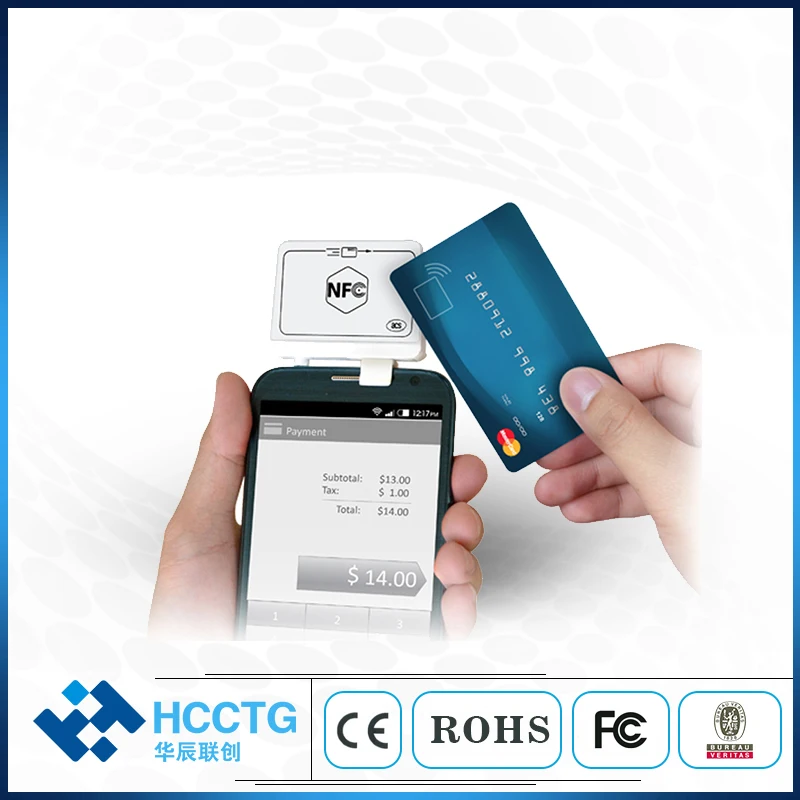 ACR35 Мини POS терминал NFC считывание карт + MSR считыватель MPOS для телефона|card reade|read