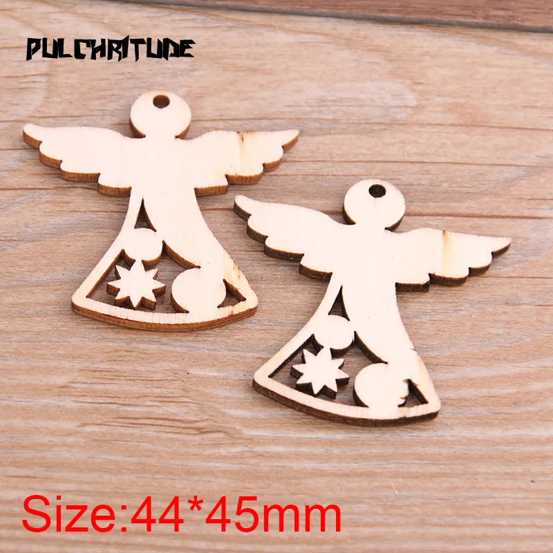  10pcs Mix Wooden Angel Pattern Scrapbooking Painting Collection Craft Handmade Accessory Home Decoration DIY | Украшения и