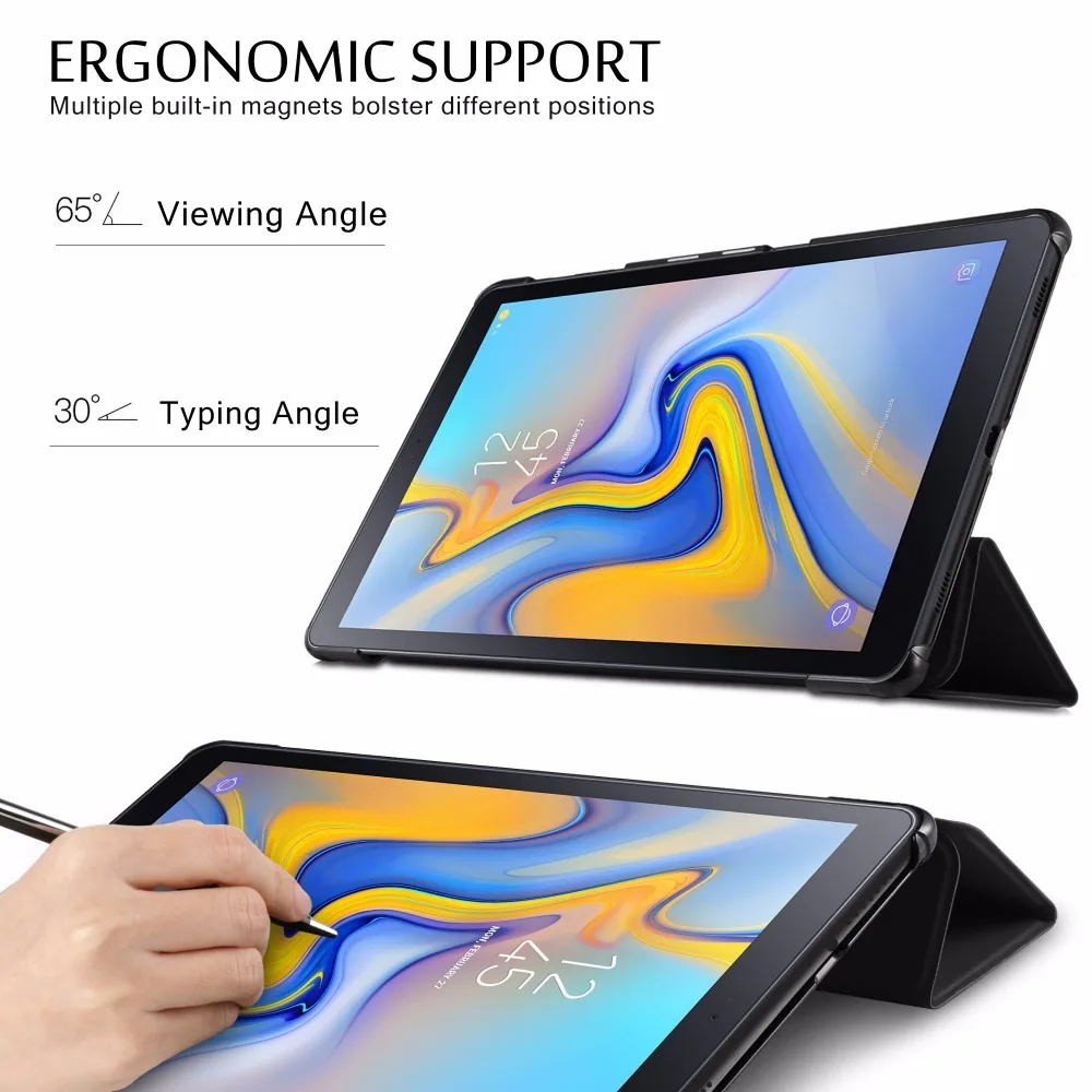 Galaxy Tab A 10.5 2018 case KuGi Ultra Lightweight Slim Smart Cover Case SM-T590 (Wi-Fi)/SM-T595 (LTE) Tablet | Компьютеры и офис