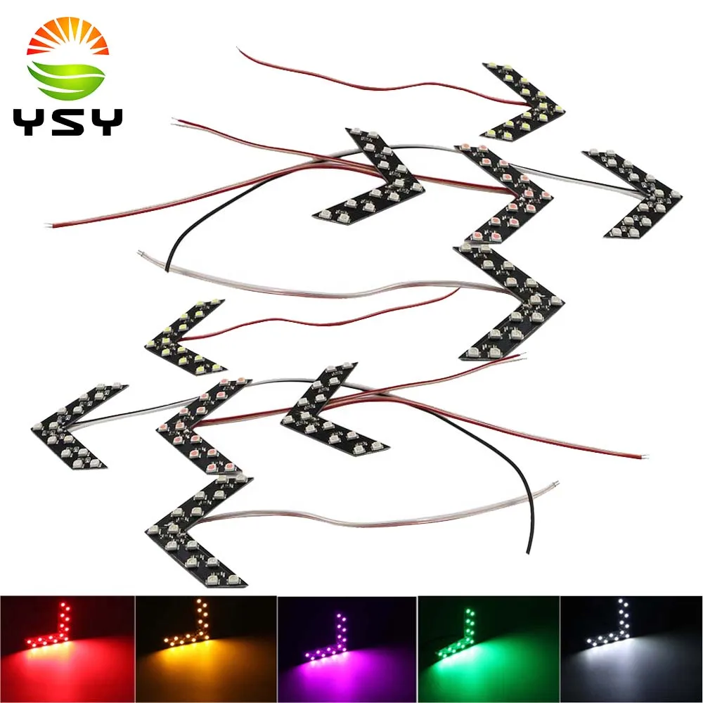 YSY 10 шт. автомобильный Стайлинг 14 SMD LED указатель поворота для автомобиля зеркало