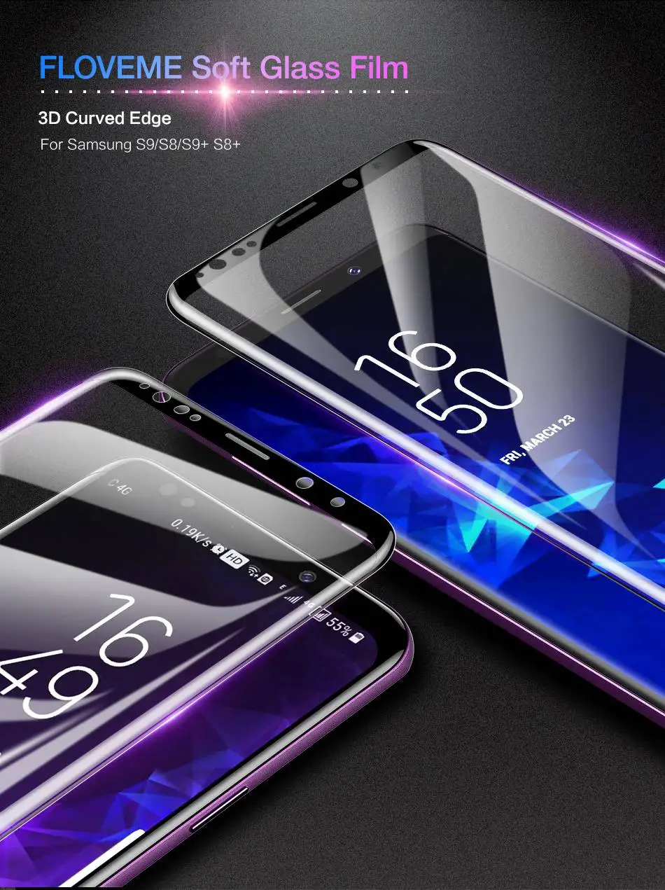 FLOVEME Защита экрана для samsung S10 Plus S10e S9 S8 Plus полное покрытие мягкая защитная пленка для samsung Galaxy S9 S8 Note 9 8