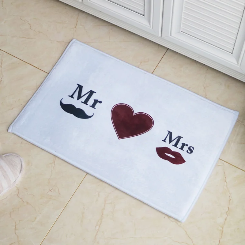 Кухонные коврики противоскользящие для домашнего декора Mr Mrs Heart кухонные ковры