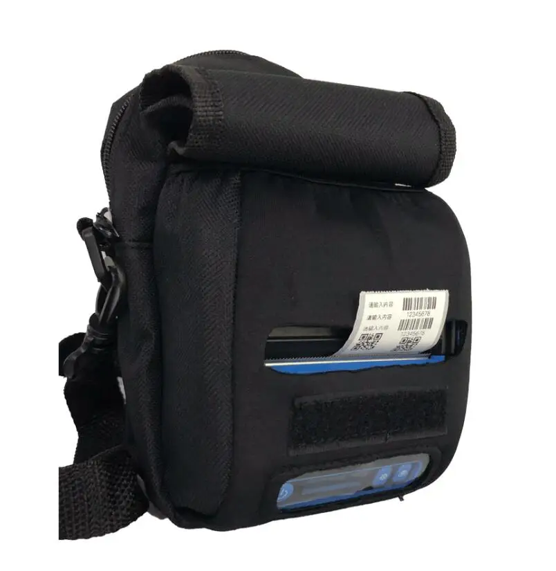 with case Веха MHT-P80F Термопринтер для печати этикеток 2 в 1 POS принтер 80 мм Bluetooth Android/iOS/Windows штрих-код стикер - Цвет: with case