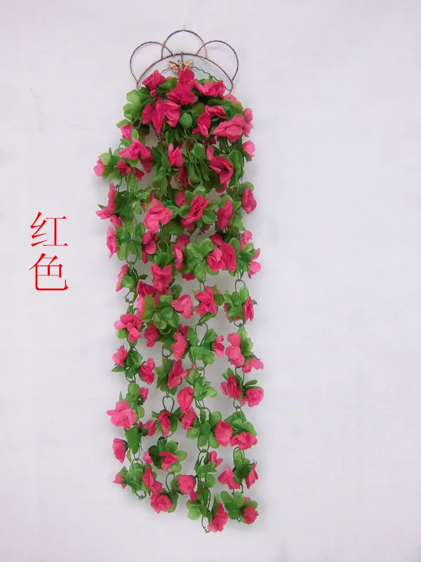 2.45m Simulation Big Roses Cane Silk Flower Pipe Restaurants Balcony Decoration Door Lintel Romantic Wedding | Дом и сад