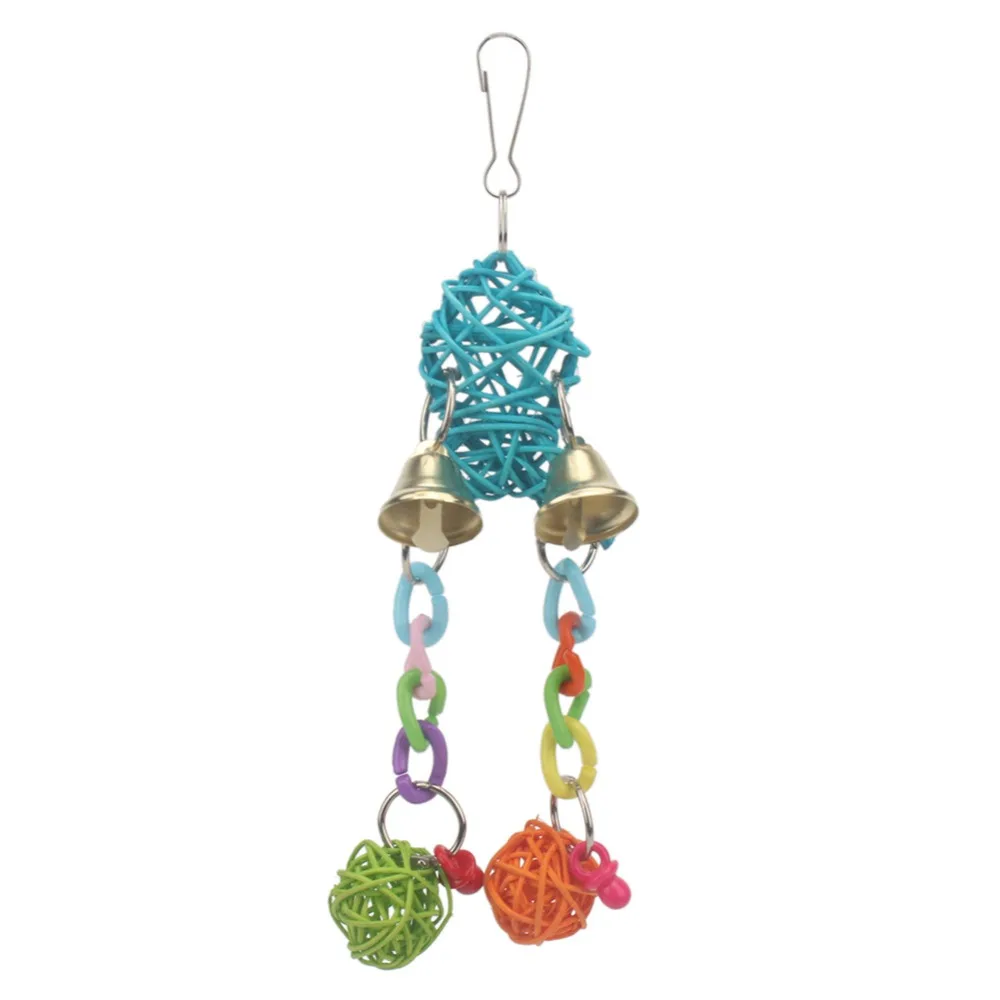 

Traumdeutung Bird Toys For Parrot rattan Conure Accessories Stand Budgie Parakeet Supplies Cage Decoration zabawki dla papug