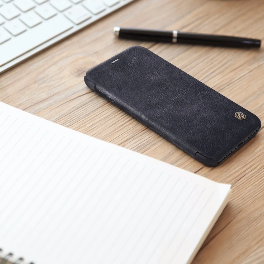 Nillkin Soft PU Leather Phone cases for iPhone X XS Case Flip Cover Luxury Coque Comfortable Wallet Fundas For Successful People | Мобильные