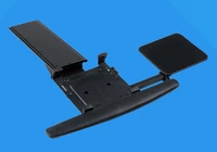lk01 ergonomic sliding tilting xl size wrist rest keyboard holder with mouse pads for computer desk keyboard tray stand