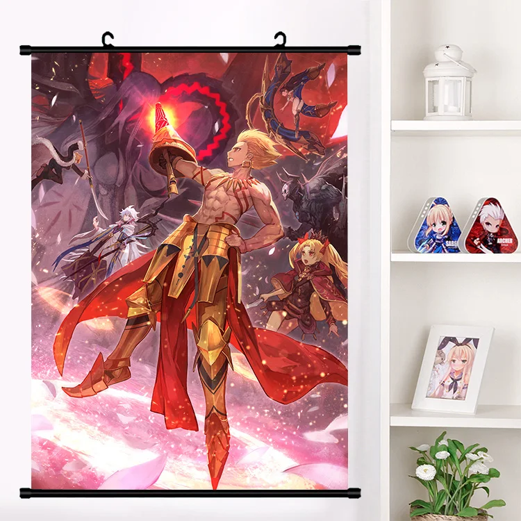 Японское аниме Fate/stay night Gilgamesh настенный плакат для косплея постер с прокруткой