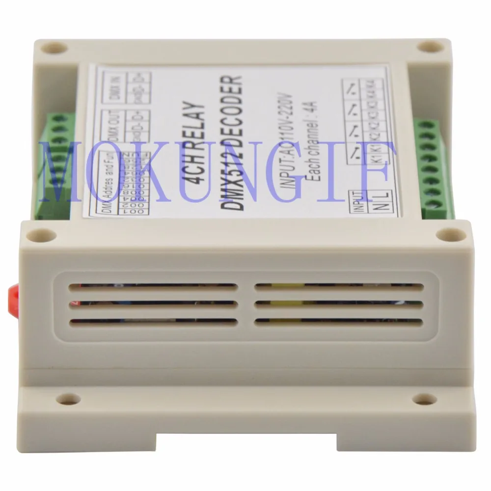 1 шт. AC110-220V 4CH Декодер контроллер RGB СВЕТОДИОДНЫЕ полосные осветители для