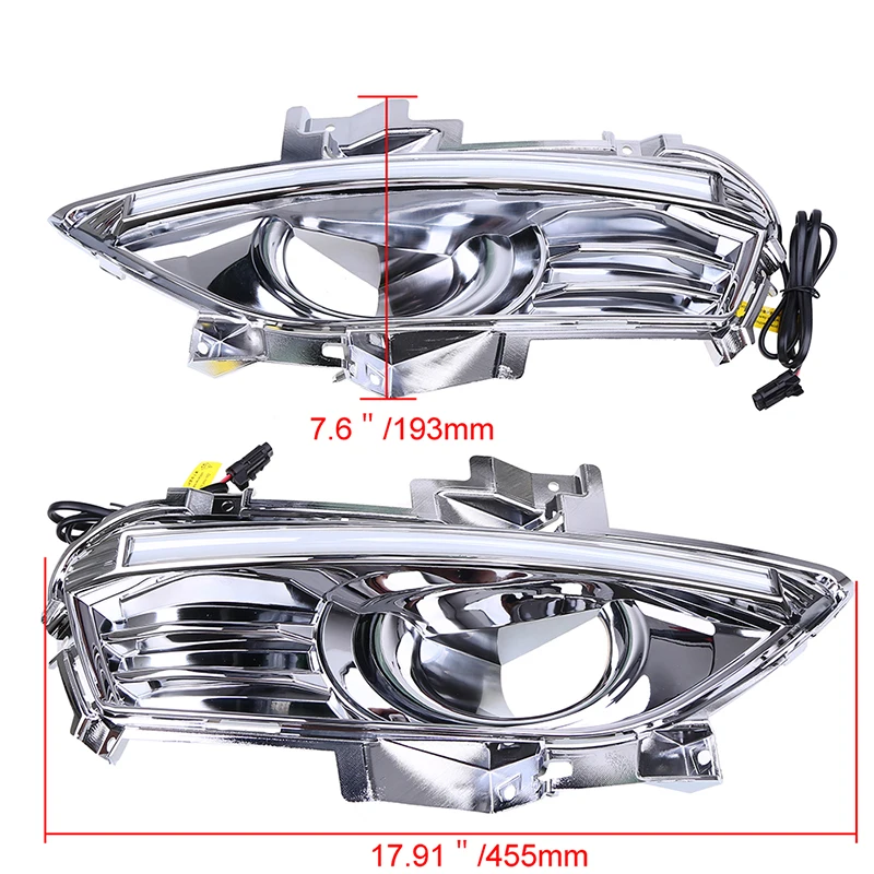 POSSBAY 12 V светодиодный дневный ходовой свет DRL лампа для Ford Mondeo(Mk V) седан/Liftback 2013- предфасонные Противотуманные фары крышка