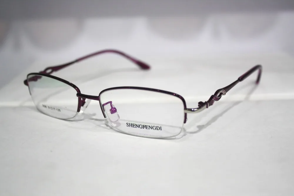 Gafas сплав Frame спираль украшения ноги оптический индивидуальный заказ линзы очки